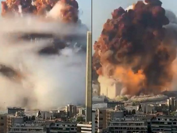 Ledakan Dahsyat Luluh Lantakkan Ibukota Lebanon, Sedikitnya 78 Orang Tewas, Ribuan Terluka