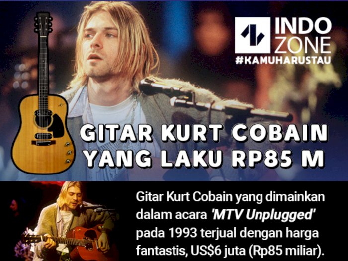 Gitar Kurt Cobain yang Laku Rp85 M