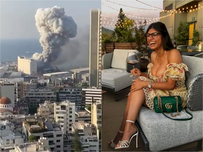Eks Aktris Porno Mia Khalifa  Bawa-bawa Allah, Tuding Hezbollah Dalang Ledakan di Lebanon