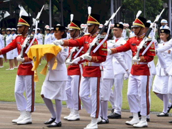 Upacara Kemerdekaan di Istana Kepresidenan Hanya Dilakukan 8 Paskibraka