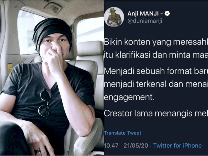 Anji Pernah Sindir Creator Mudah Minta Maaf Usai Buat Gaduh, Netizen: Jilat Ludah Sendiri