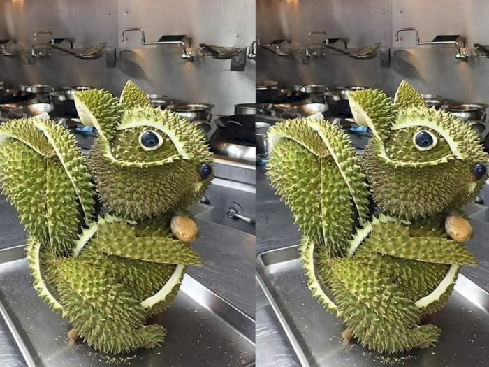 Kreatif Kali, Warganet Ini Ubah Kulit Durian Jadi Boneka yang Unik