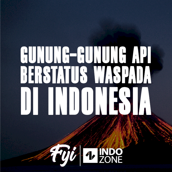 Gunung-Gunung Api Berstatus Waspada di Indonesia