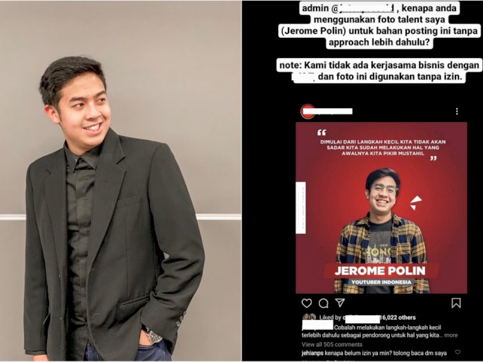 YouTuber Jerome Polin Geram Fotonya Dipakai Perusahaan Jasa Pengiriman Tanpa Izin