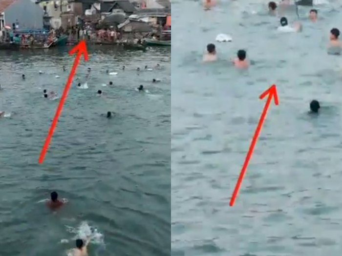 Viral Sekelompok Remaja Tawuran di Laut Kalibaru, Cilincing, Saling Pukul di Dalam Air