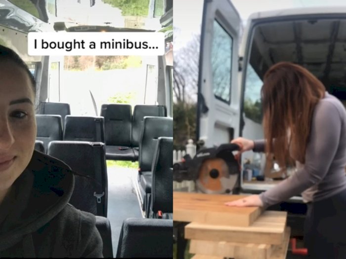 Wanita Ini Beli Minibus Dan Ubah Jadi Camper Van, Hasilnya Amazing