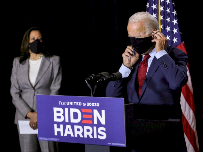 FOTO: Pemilu 2020: Biden dan Harris Berbicara Bersama di Delaware