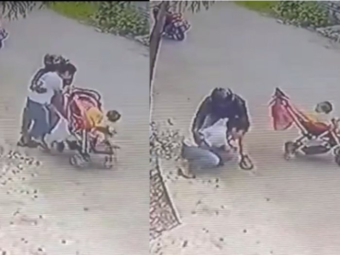 Nafsu di Ubun-ubun, Pria Ini Sengaja Turun dari Motor untuk Begal Payudara Baby Sitter