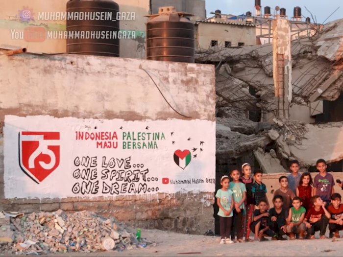 Terharu! Dirgahayu HUT ke-75 RI, Warga Palestina Beri 'Hadiah Kecil' untuk Indonesia