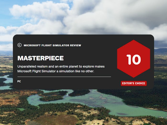 Microsoft Flight Simulator 2020 Dapatkan Review Sempurna dari IGN!