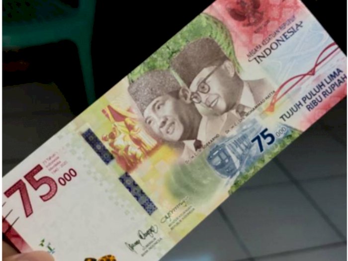 Uang Pecahan Baru Rp75.000 Dijual di e-Commerce, Harganya Bikin Tercengang