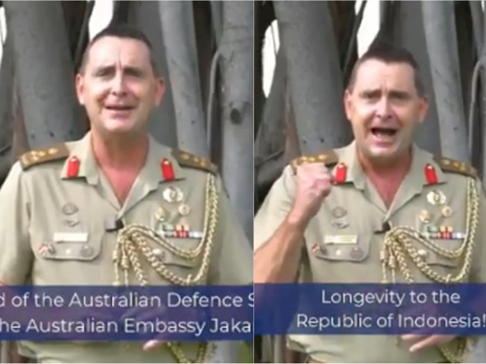 Fasih Berbahasa Indonesia, Atase Pertahanan Australia Ucapkan Dirgahayu Republik Indonesia