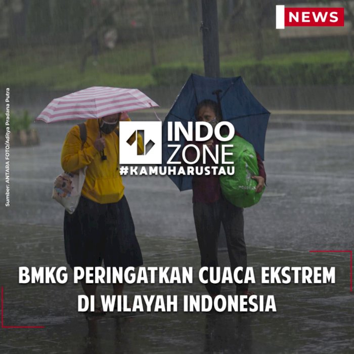 BMKG Peringatkan Cuaca Ekstrem di Wilayah Indonesia
