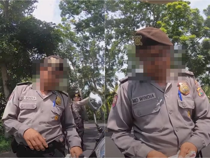 Viral Oknum Polisi Sabhara Bali Diduga Peras Turis Asing Rp1 Juta karena Lampu Depan Mati