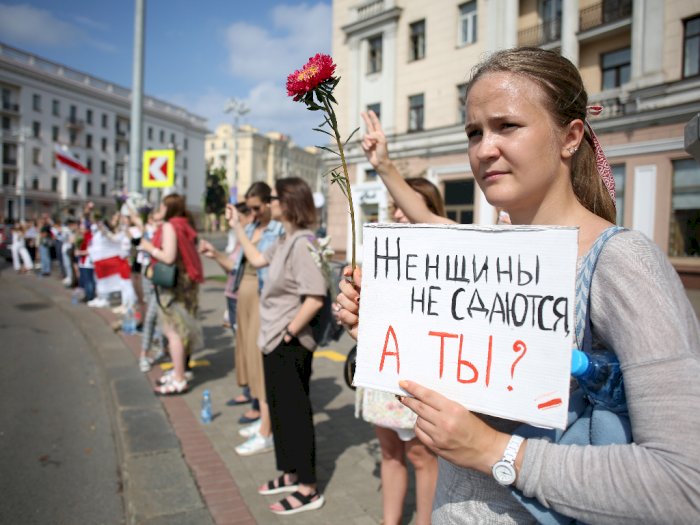 FOTO: Kemarahan dan Protes Atas Pemilihan Presiden di Belarus