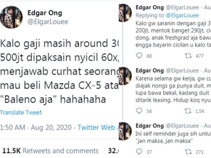 Viral Gaji Rp30 Juta Sok Sokan Mau Beli Mobil Mazda Rp500 Juta Makan Siang Malah Utang Indozone Id