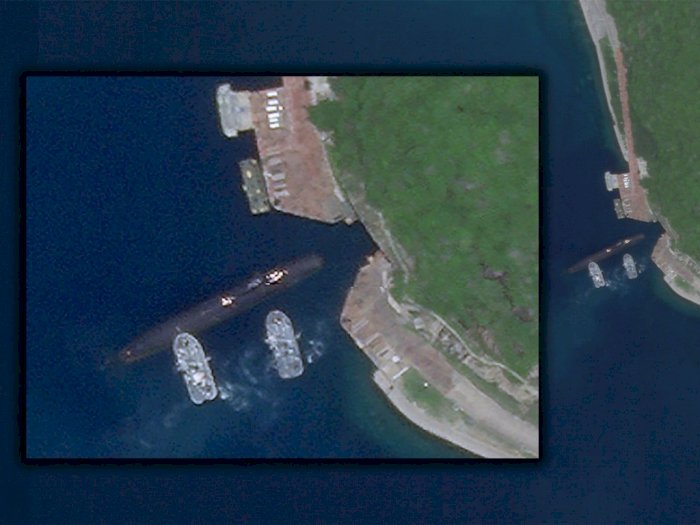 Kapal Selam Nuklir Tiongkok Terekam di Pangkalan Bawah Tanah di Laut Cina Selatan