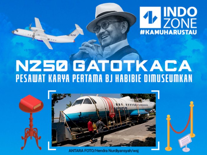 N250 Gatotkaca, Pesawat Karya Pertama BJ Habibie Dimuseumkan