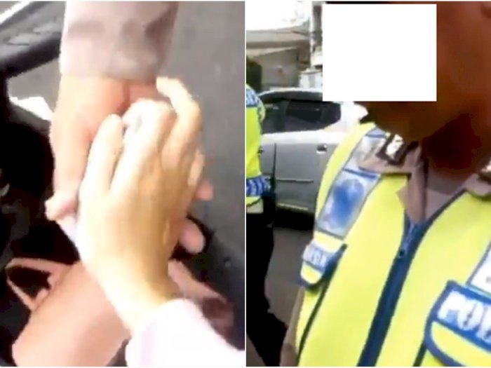 Video Polisi Diduga Minta Uang Rp20 Ribu saat Tilang Pengendara Motor: Amit-amit Bapak Mah