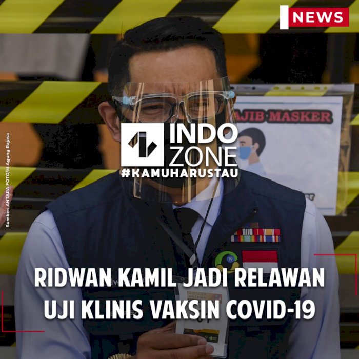 Ridwan Kamil Jadi Relawan Uji Klinis Vaksin COVID-19