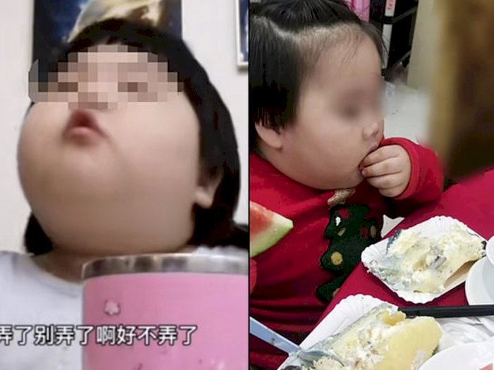 Astaga! Bocah Berusia 3 Tahun Ini Dipaksa Makan Banyak oleh Orangtuanya Demi Konten