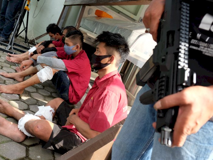 FOTO: Penangkapan Tersangka Perampokan Nasabah Bank di Sumut