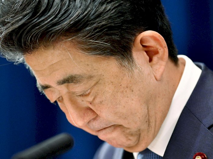 FOTO: Perdana Menteri (PM) Jepang Abe Mengundurkan Diri