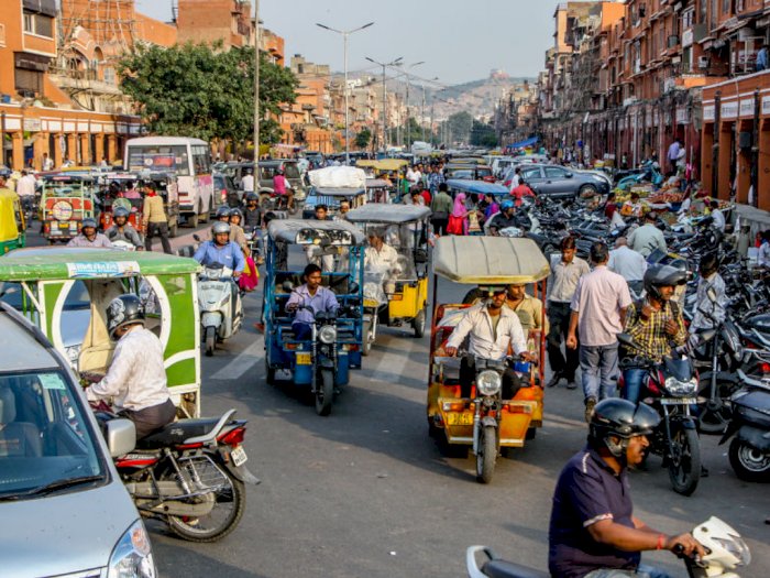 Potret Kemacetan Lalu Lintas di India, Mirip Indonesia Atau Lebih Parah?