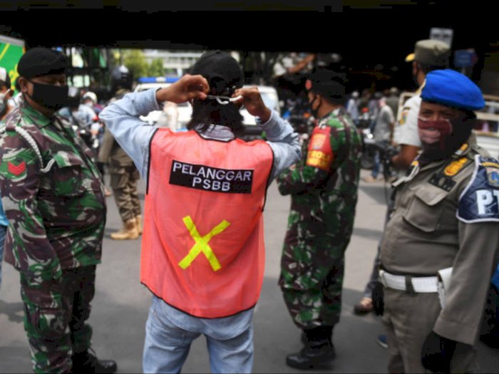 Denda PSBB di Jakarta Capai Rp4 Miliar, Setengahnya dari Pelanggaran Masker