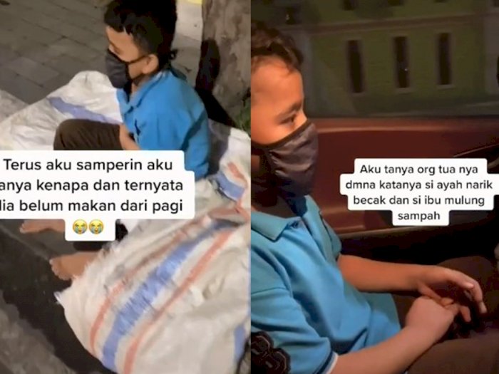 Viral Pria di Medan Tolong Bocah yang Kelaparan di Pinggir Jalan, Aksinya Tuai Pujian