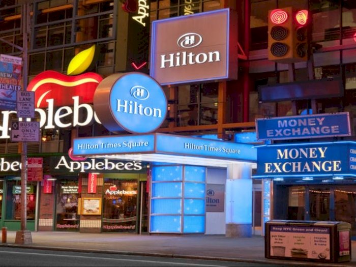 Imbas Corona Terhadap Pariwisata New York, Hilton akan Tutup Hotel Times Square