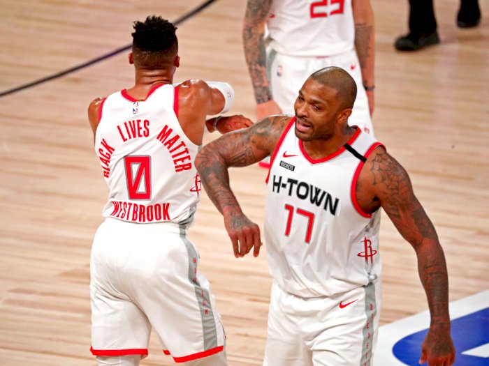 FOTO: Lakers Kalah 97-112 dari Rockets di Game Pertama Playoff NBA 2020/21
