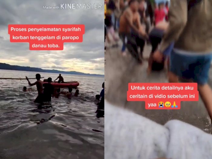 Viral Video Momen Evakuasi Korban Tenggelam di Paropo Danau Toba