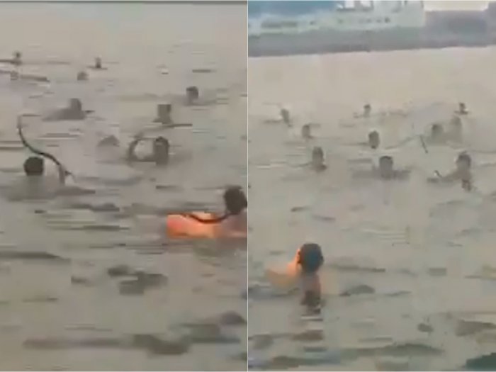 Bosan Tawuran di Jalanan, Remaja di Kalibaru Tawuran di Laut, Bawa Clurit sambil Berenang