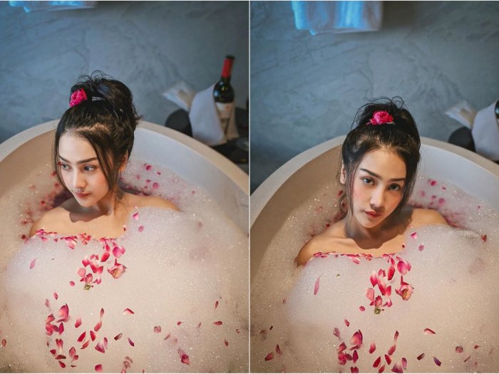 Unggah Foto Berendam di Bathtub, Anya Geraldine Buat Netizen Penasaran Siapa Fotografernya