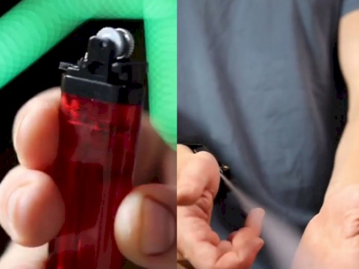 Berbekal Mancis, Pria Ini Bikin Spray Handsanitizer Anti Corona Praktis Kayak Spiderman  