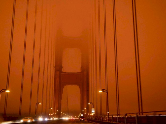 FOTO: Pemandangan San Francisco Selama Kebakaran Hutan California