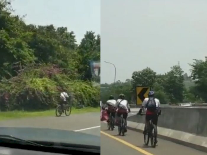 Kata Polisi Soal Rombongan Pesepeda Masuk Tol Jagorawi yang Viral