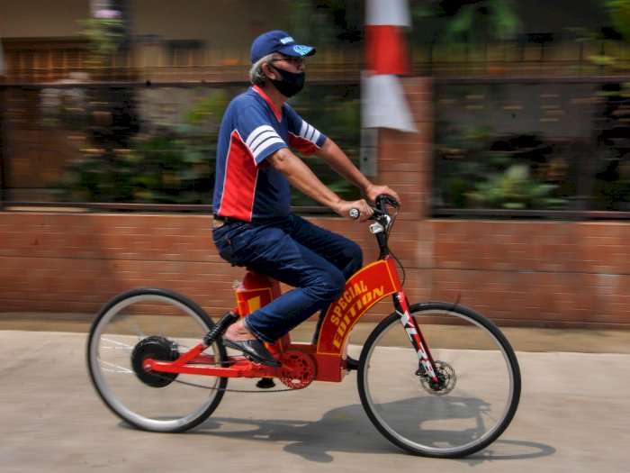 FOTO: Sepeda Listrik Buatan Warga Pondok Gede