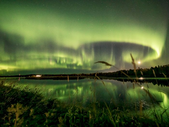 FOTO: Cahaya Utara Menerangi Langit Finlandia di Rovaniemi