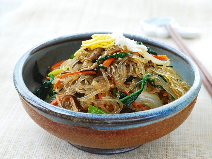 Resep Japchae atau Tumis Soun Sayuran Ala Korea