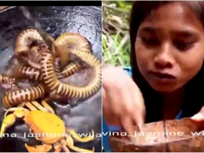 Viral Remaja Sarapan Ulat Kaki Seribu dengan Lahap, Berburu Sendiri di Sungai