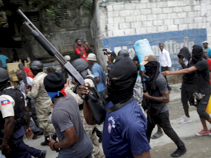 FOTO: Para Pengunjuk Rasa Berkumpul di Port-au-Prince, Haiti