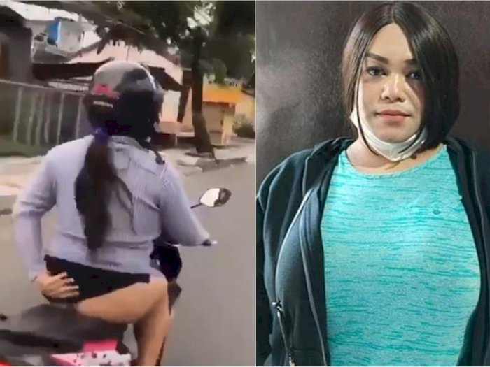 Masih Ingat Wanita yang Pamer Celana Dalam  Saat Naik Motor 