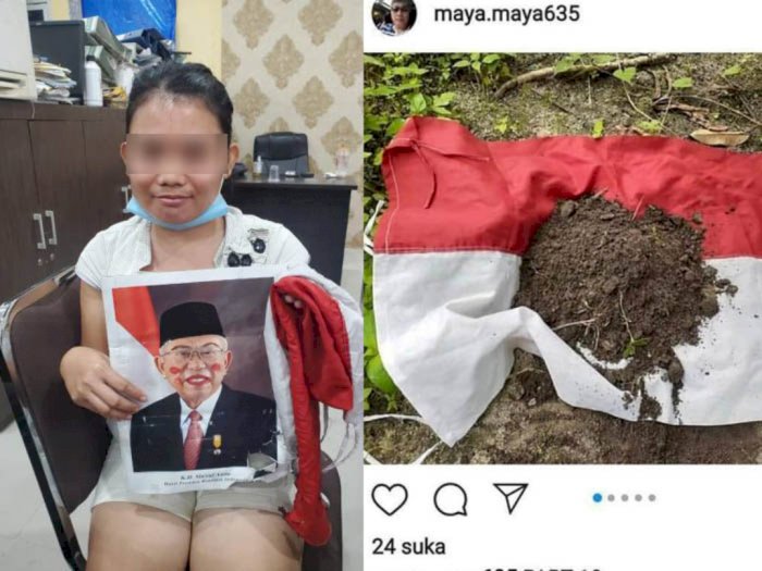 Terungkap Motif Rohmeini Purba Lakukan Ujaran Kebencian pada Bendera dan Foto Presiden  