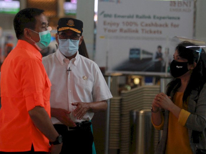 FOTO: Menhub Sidak Penerapan Protokol Kesehatan di Bandara Soetta