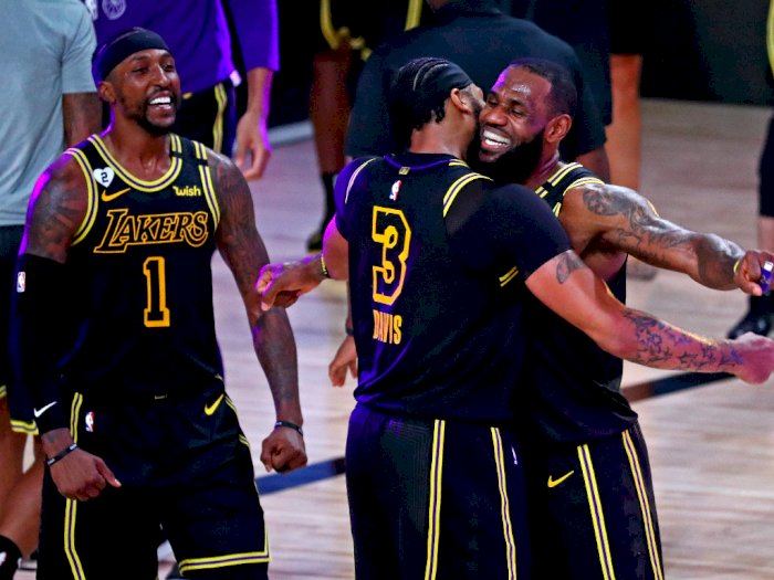 FOTO: Tembakan 3 Angka Anthony Davis Membawa Lakers Kalahkan Nuggets 105-103