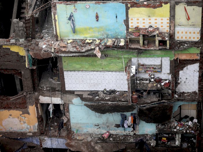 FOTO: 10 Orang Tewas saat Gedung di Bhiwandi India Runtuh