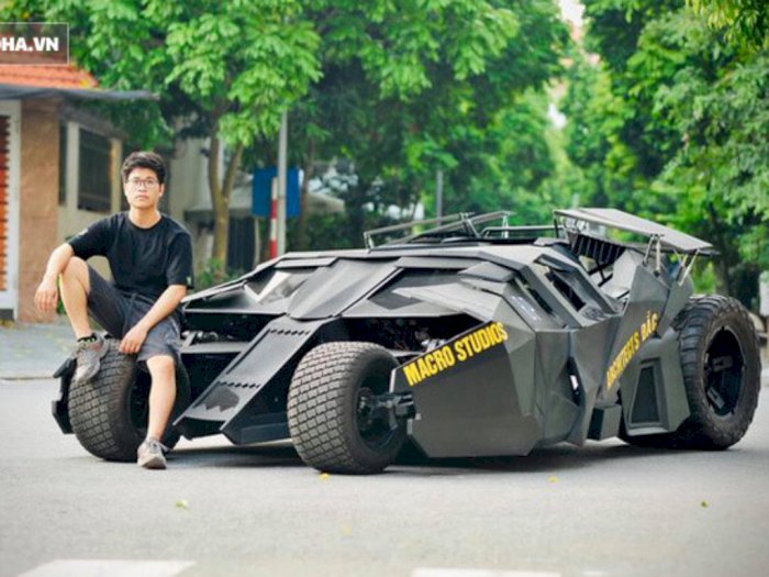 Usai Nonton 'The Dark Knight', Mahasiswa Ini Langsung Bikin Batmobile, Ini Penampakannya