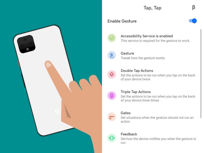 Aplikasi Tap, Tap Bisa Hadirkan Gestur Ketukan dari Belakang Smartphone